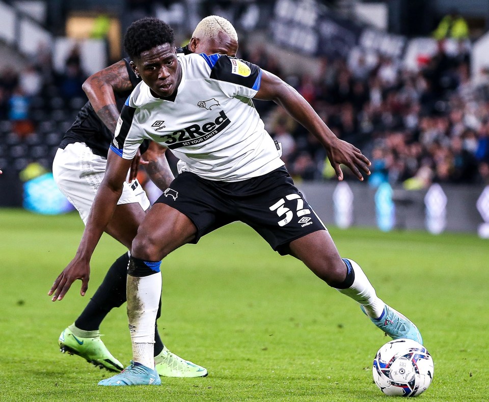 Malcolm Ebiowei is attracting attention from Premier League clubs after a breakout year at Derby