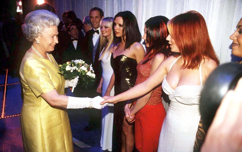 Geri Horner posted a throwback of when the Spice Girls met the Queen