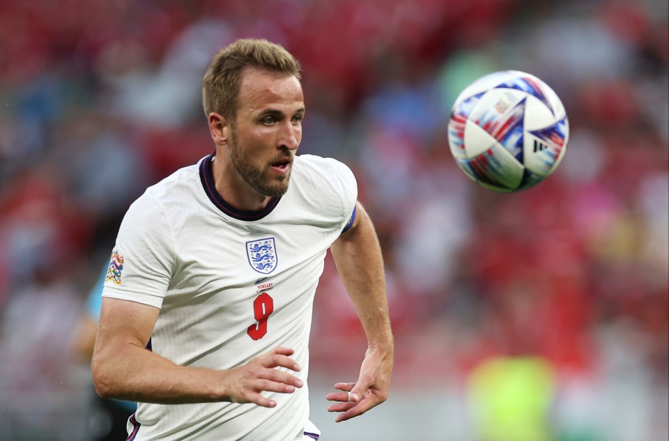 England captain Harry Kane is only ninth