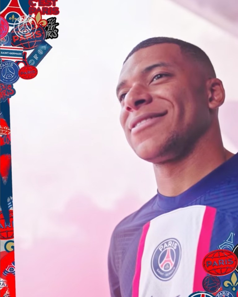 Superstar forward Kylian Mbappe modelled the new threads