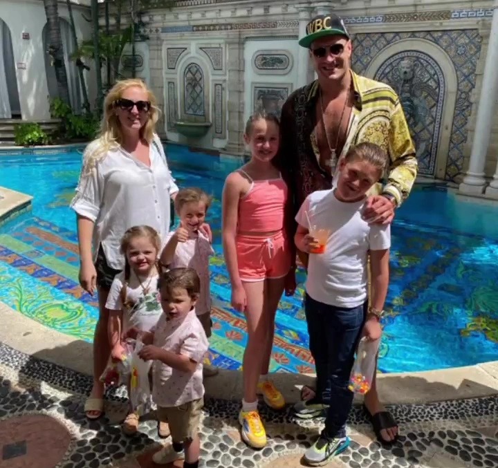 The Fury family on holiday in Miami