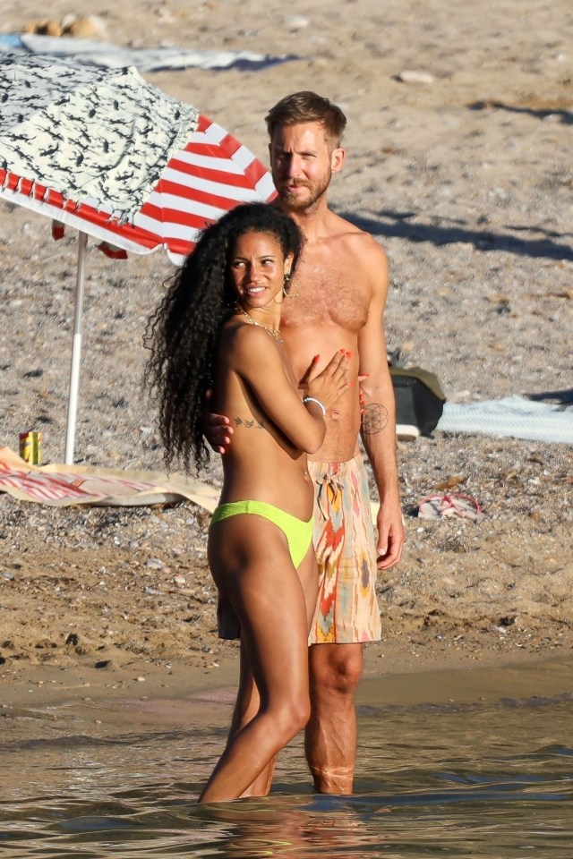 They were seen all over each other in Ibiza after recently getting engaged