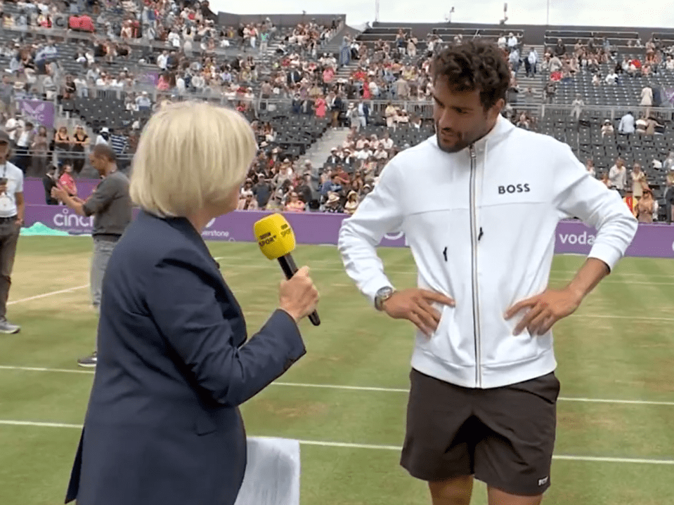 Classy Matteo Berrettini paid tribute to Sue Barker, who is retiring next month after 30 years with the BBC