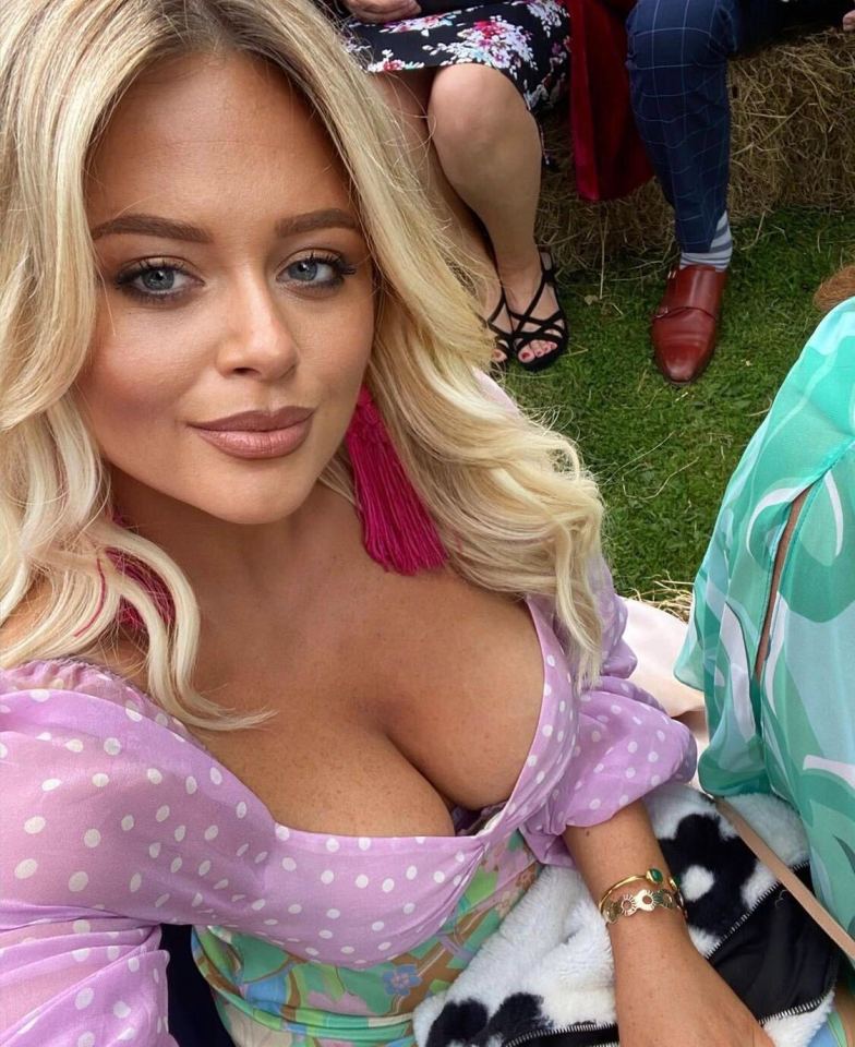 Emily Atack gave fans a bird's eye view of her amazing figure as she spent the Platinum Jubilee weekend at a wedding