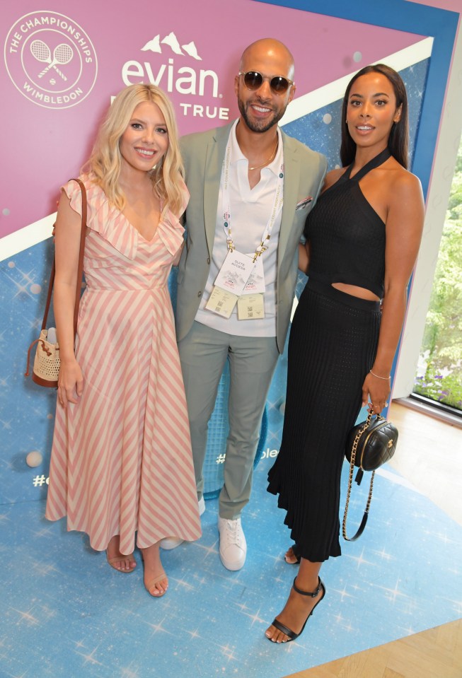 Mollie King with Marvin and Rochelle Humes