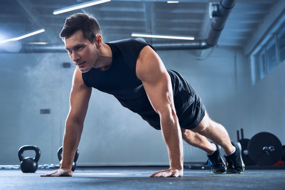 The ladder workout includes planks