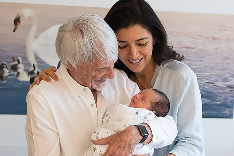 Former Formula One chief Ecclestone and wife Fabiana Flosi welcomed the baby in July 2020