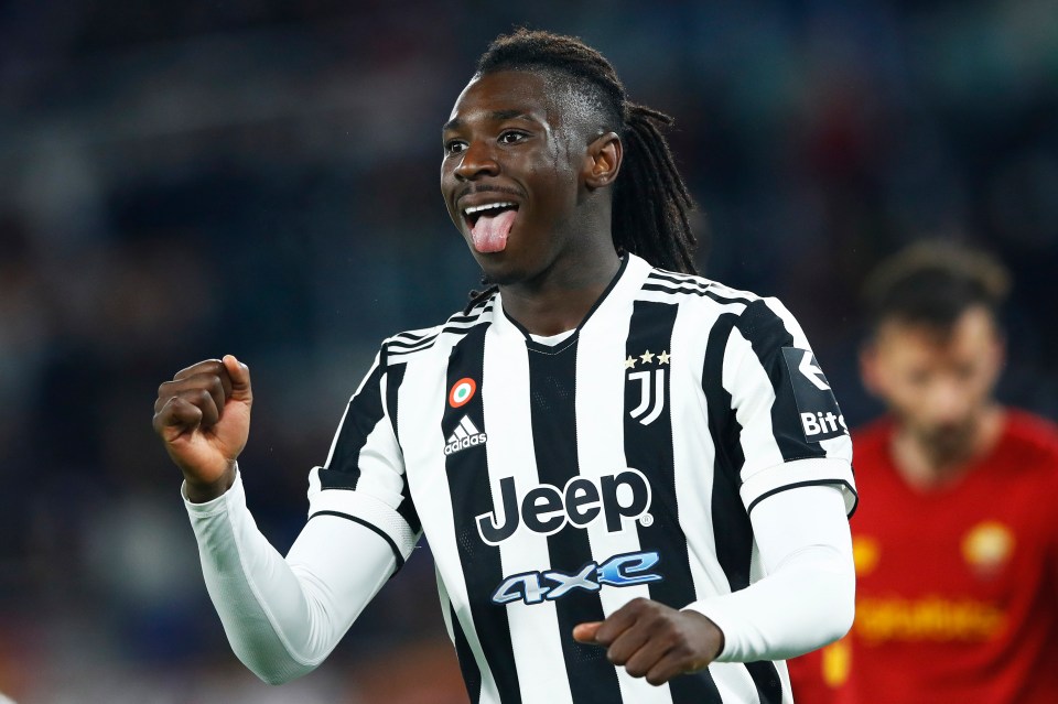 Kean during his time back in Italy with Juventus last season