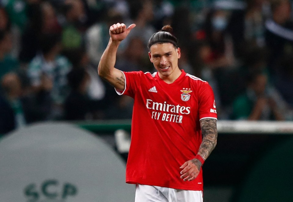 Nunez's exploits for Benfica have seen him command an £85million fee