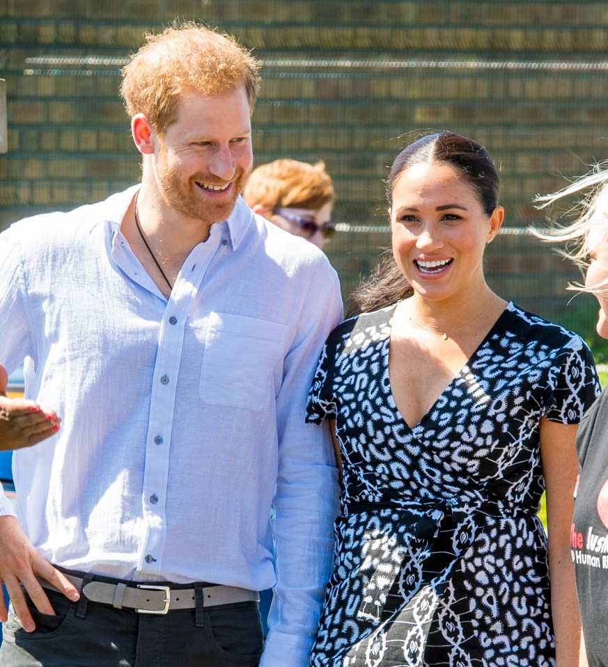 Harry and Meghan flew in from the US to join the celebrations