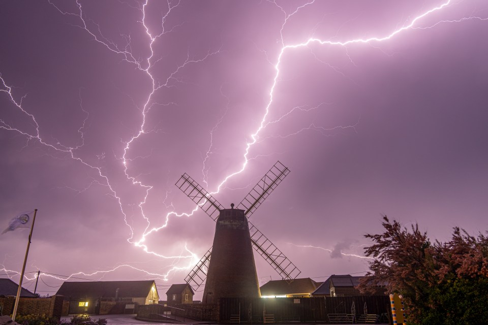 Thunderstorms are predicted in the south on Sunday