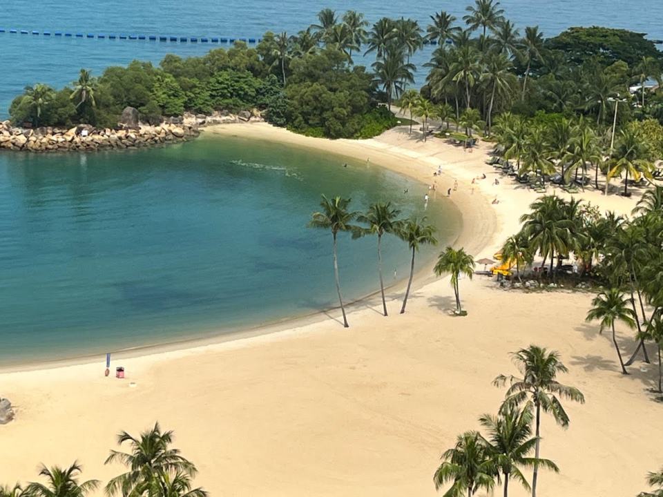 Singapore has some beautiful beaches away from the city centre