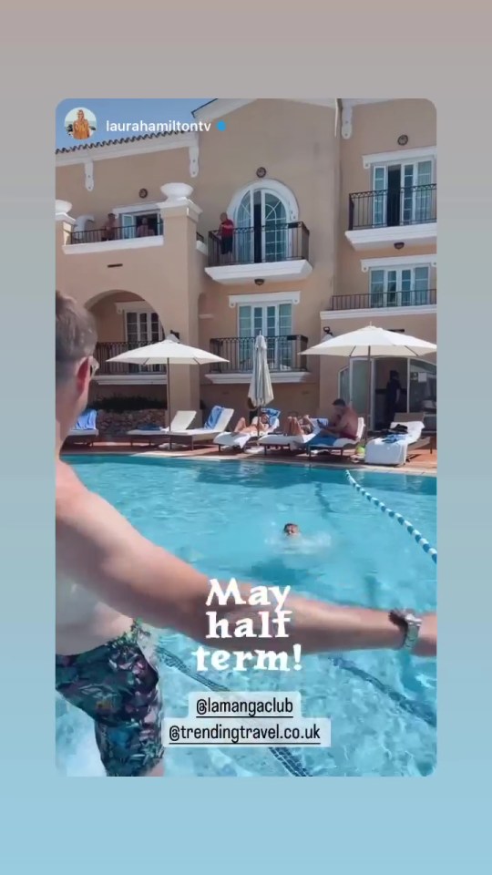 The pair have both shared social media posts from the same resort