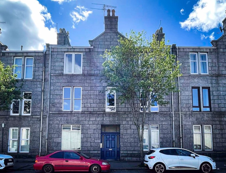 The one-bedroom flat in Aberdeen is on the market for £64,000