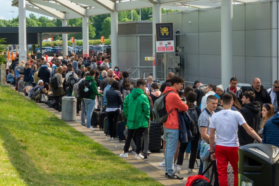 Customers at Stansted have also faced misery today, with one customer complaining of scenes like a 'shoot-out' as flights were delayed by more than six hours