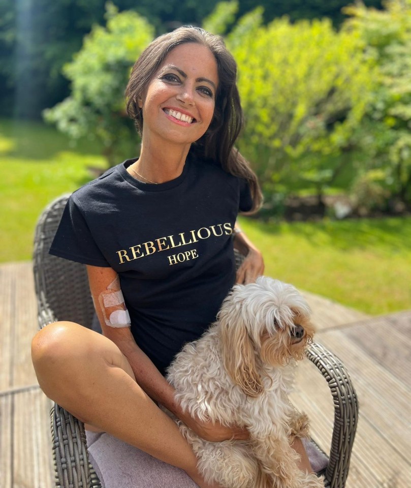 Still raising funds, Dame Debs has boosted her Bowel Babe appeal by selling T-shirts emblazoned with her motto, Rebellious Hope