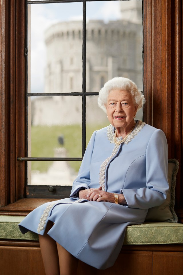 Buckingham Palace released a new photo of the Queen, 96, taken at Windsor Castle