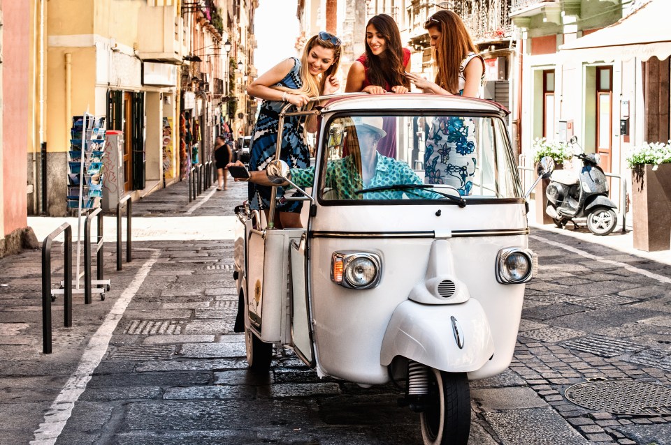 Take a tuk-tuk tour to get around Cagliari's streets