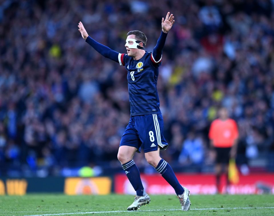 Callum McGregor pulled one back for Scotland with 11 minutes left