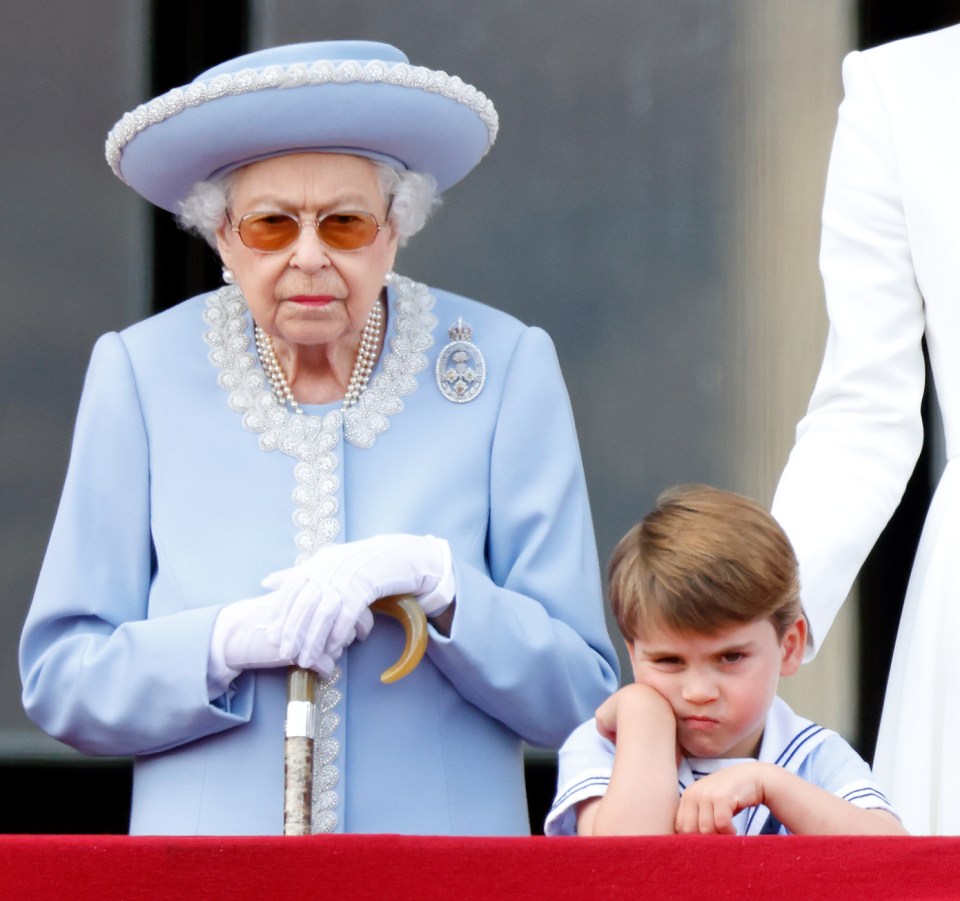 Prince Louis, four, almost stole the show at the Palace