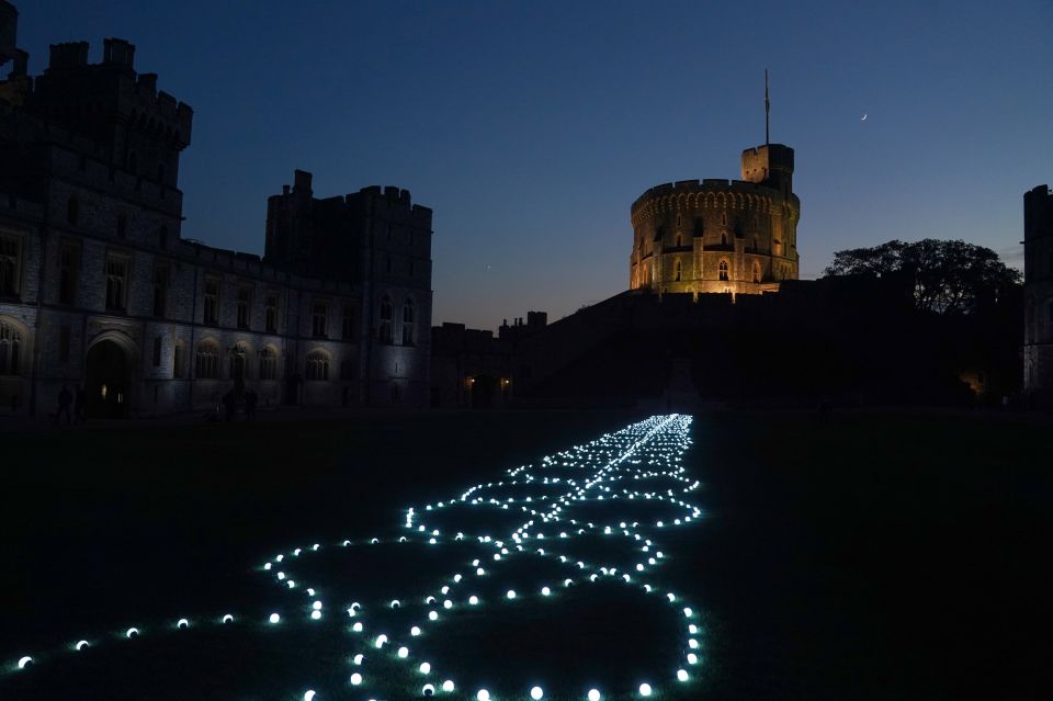 The grounds of the castle looked stunning tonight