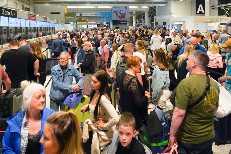 Passengers at Manchester Airport are still facing huge queues and lost luggage