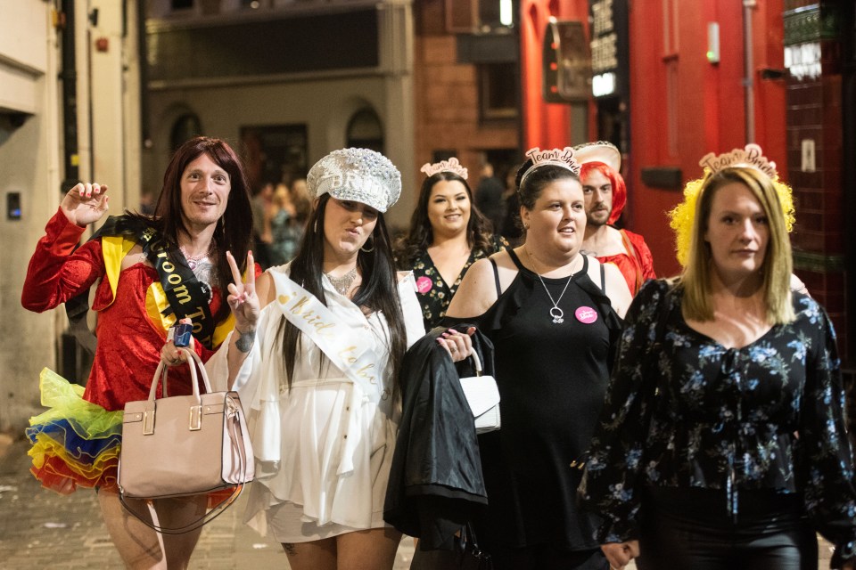 Hen parties took advantage of the long weekend in Liverpool