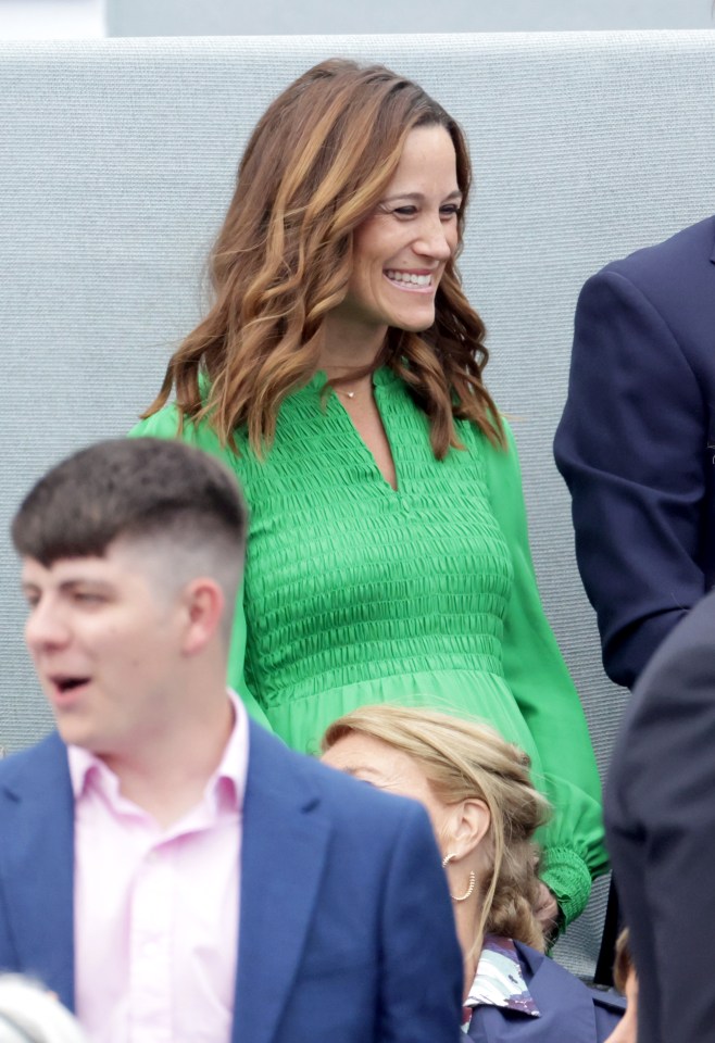 Pippa appeared to be in high spirits at last night's event