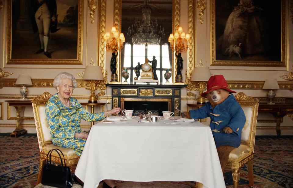 The Queen and Paddington shared tea ahead of the Platinum Party at the Palace