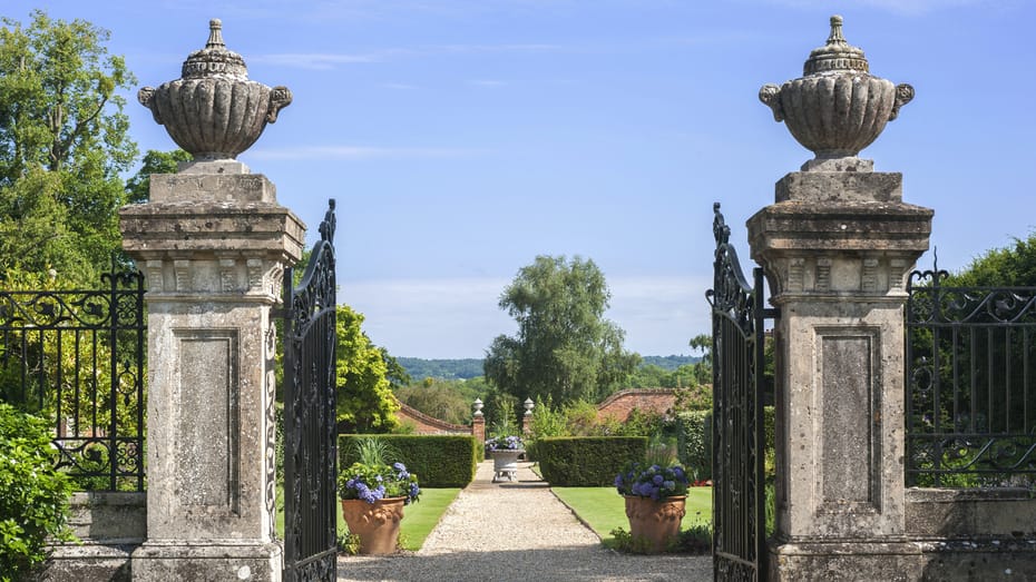 The gated property is nestled in 500 acres of English countryside