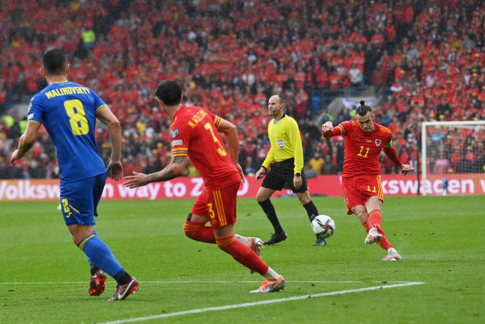 Wales broke the deadlock in the 34th minute after Andriy Yarmolenko turned in Gareth Bale’s free-kick