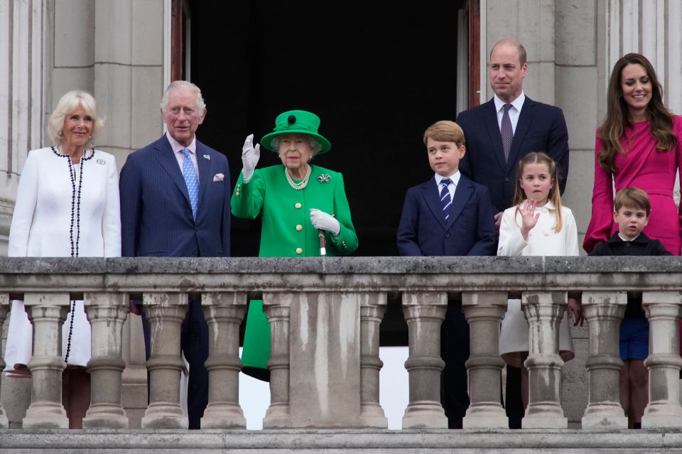 Princess Charlotte seemed right at home on the balcony