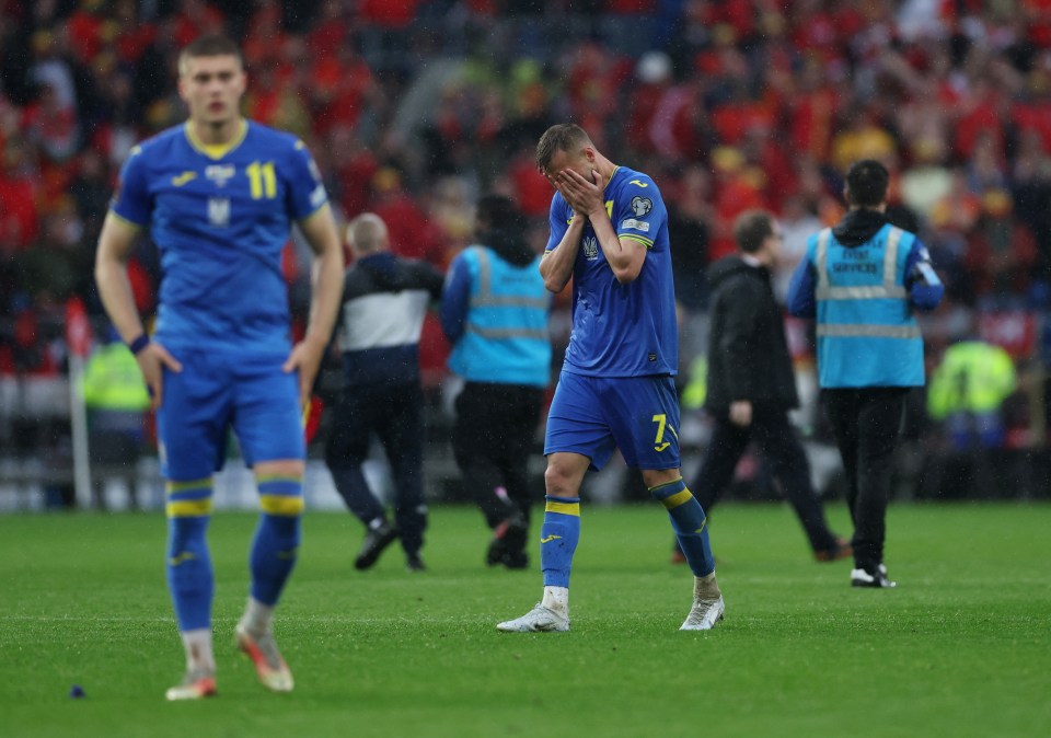 Andriy Yarmolenko was left devastated after his own goal proved to be the difference