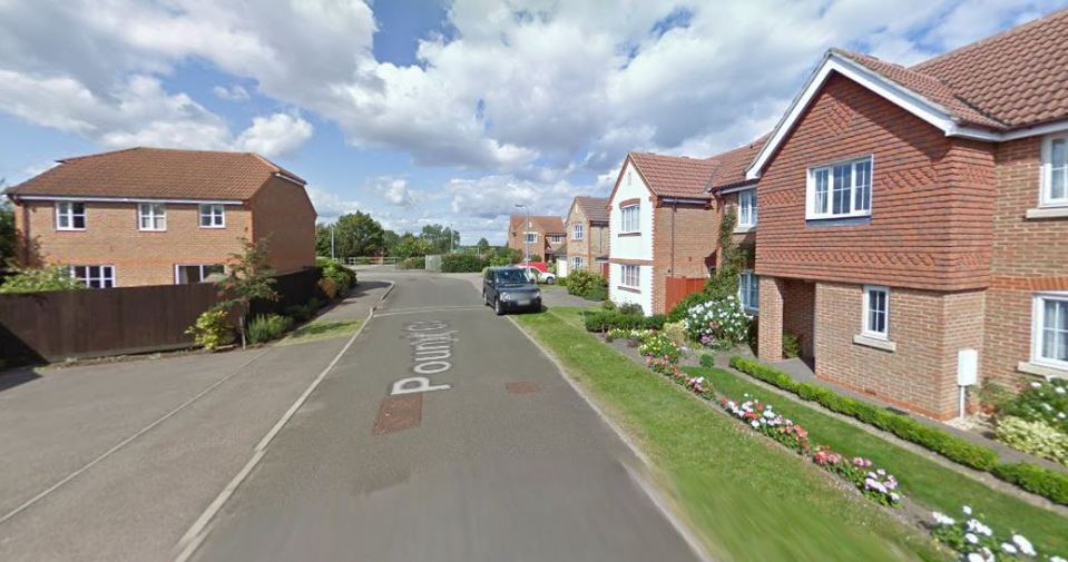 Emergency services were called to the scene after a reported gas leak incident in Pound Close