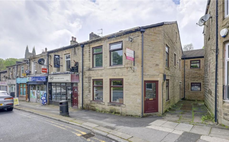 This house is for sale on the village high street in Crawshawbooth, Lancs