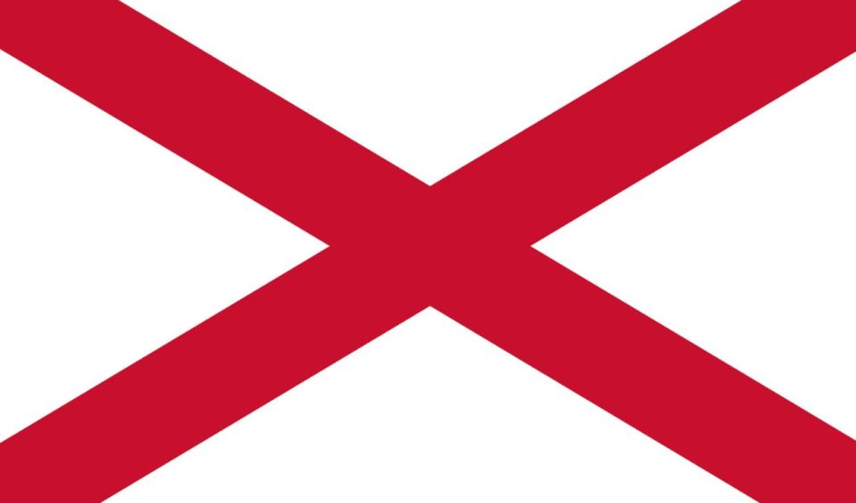 The Saint Patrick’s Saltire, representing Northern Ireland, is part of the Union Jack