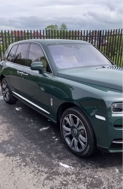 Tyson Fury showed off his first new Rolls Royce on Instagram earlier this week