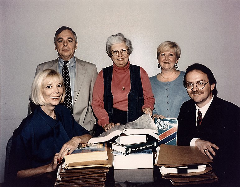 The CIA's mole hunt team. From left to right: Sandy Grimes, Paul Redmond, Jeanne Vertefeuille, Diana Worthen, Dan Payne. Paul & Diana would go on to work on a unit to weed out the 'Fourth Man'