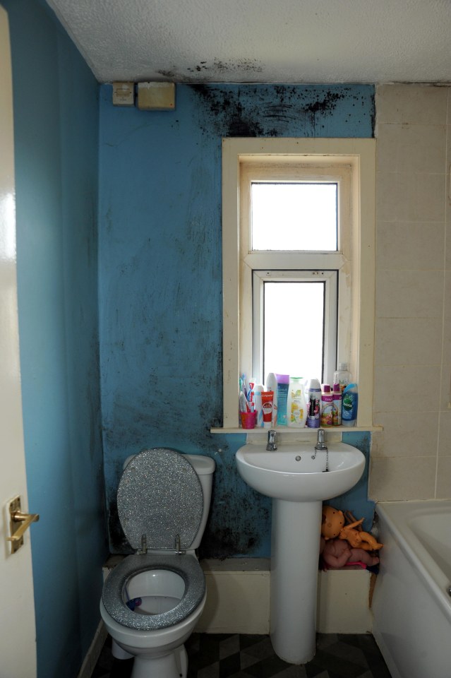 Ms Devlin began struggling with the damp just a few weeks after moving into her Foxbar council house in 2015