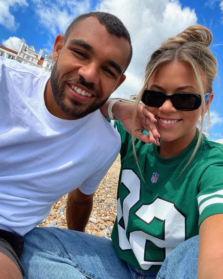 Hollie Shearer appeared to have confirmed her romance with rugby star Joe Marchant