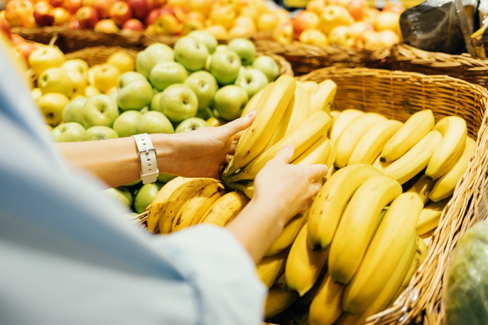 Food expert Mike, who is from the US, revealed how to slow down the ripening process of bananas. Pictured, stock image