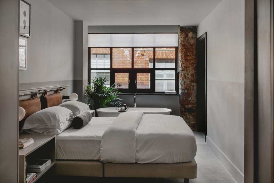 All the rooms have parquet flooring, high ceilings and bespoke furniture  with a New York loft feel.