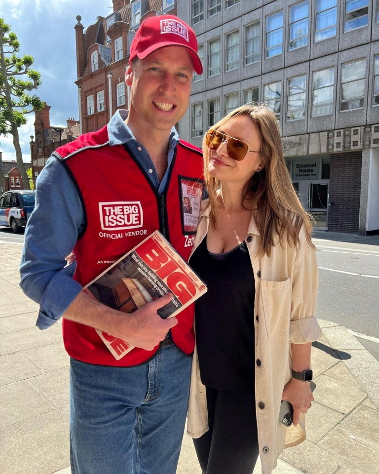 Prince William was spotted selling The Big Issue newspaper in London