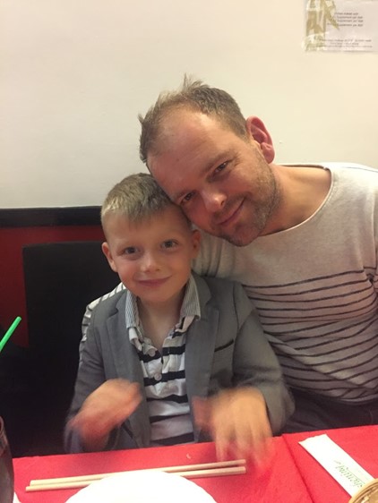 Elliott is running the Samarathon in memory of dad, Martin Barker