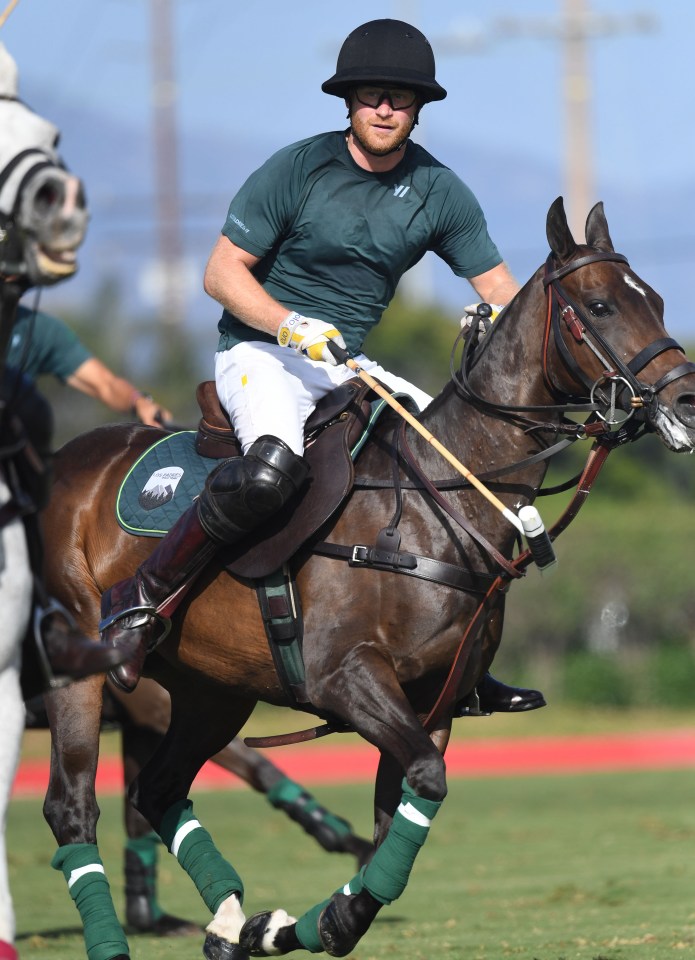 Prince Harry at the Santa Barbara Polo and Racquet Club, California