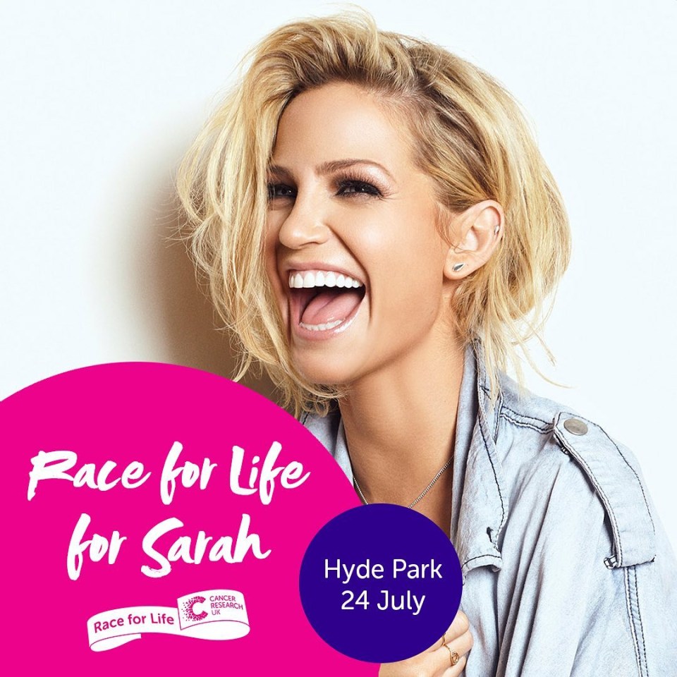 Cheryl and the other members of Girls Aloud to take part in a Race for Life for Sarah Harding in Hyde Park