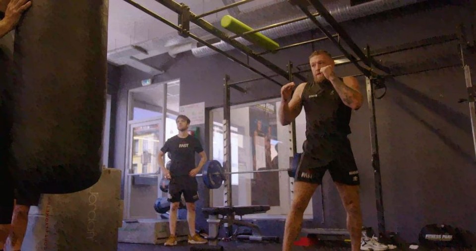 Conor McGregor seen throwing kicks again