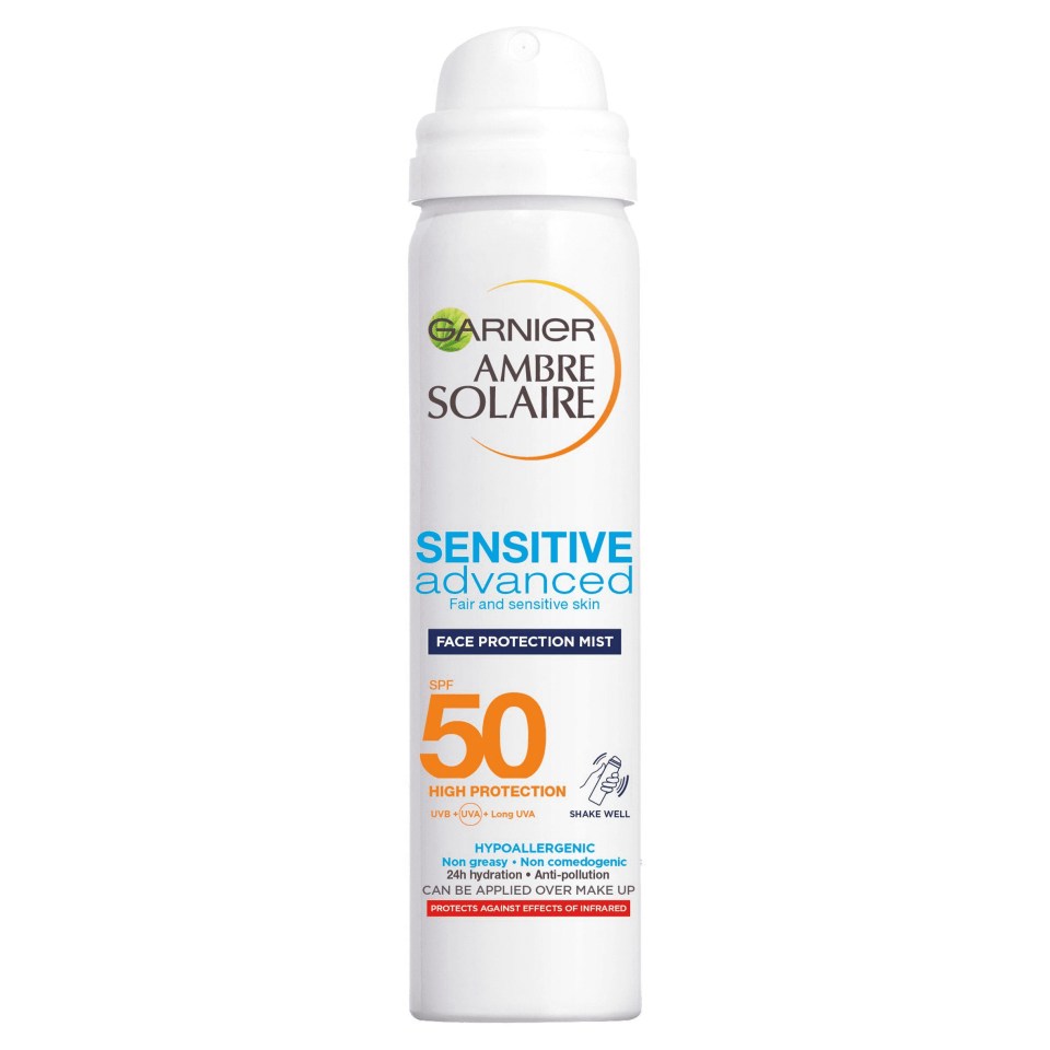 Ambre Solaire Sun Cream Mist protects your skin and doesn’t affect make-up