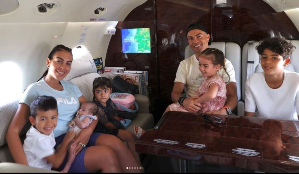 The Ronaldo family jet off for their Majorca holiday