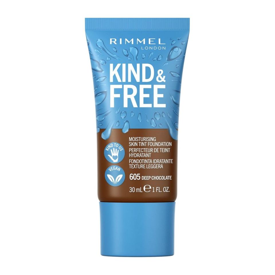 Rimmel's Kind & Free Moisturising Skin Tint is sheer but has a buildable coverage that’s not at all oily